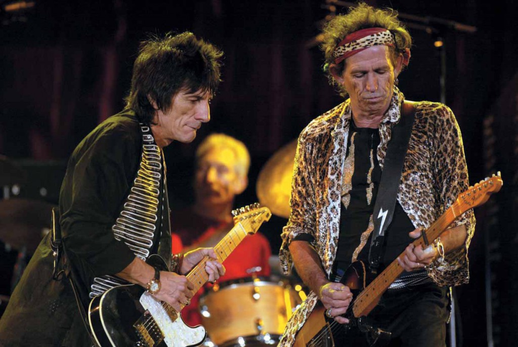 Ron Wood und Keith Richards auf der Bühne