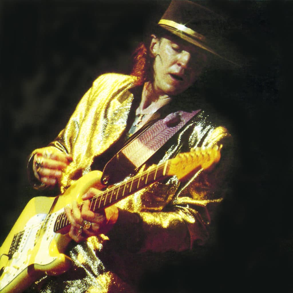 Stevie Ray Vaughan auf der Bühne