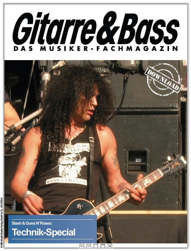 Das Gitarre&Bass Equipment Special mit Informationen über die Technik von Slash.