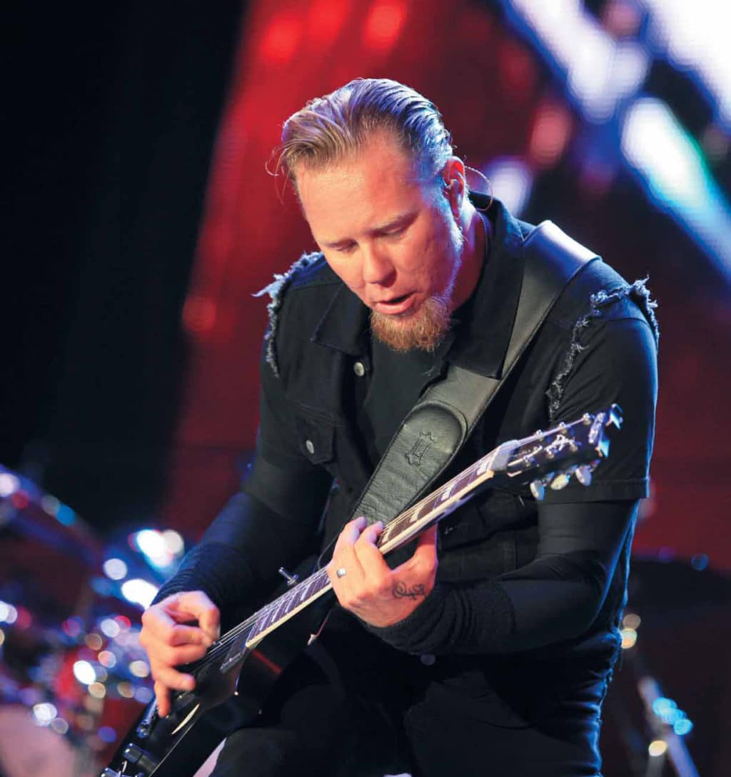 James Hetfield in action