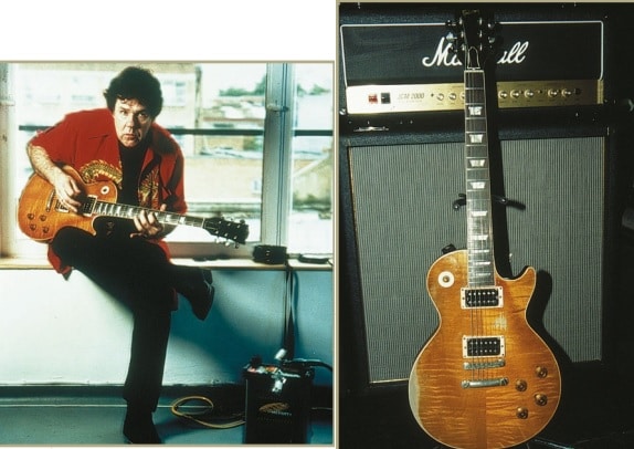 Gary Moore und seine Lieblingsgitarre die Les Paul Standard.