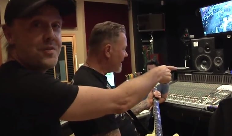 James Hetfield im Studio