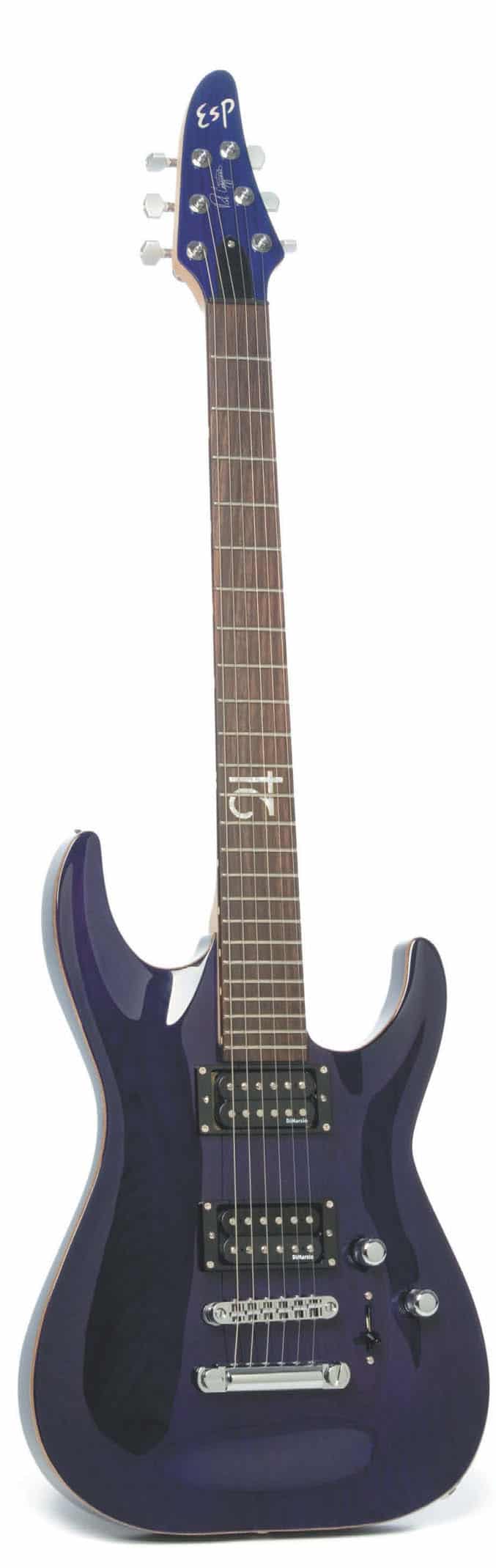 E-Gitarre von ESP, stehend