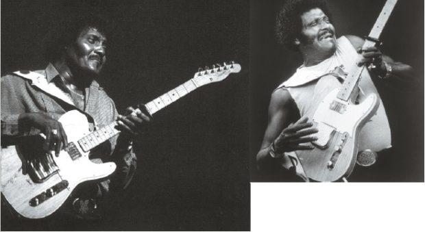 Albert Collins auf der Bühne