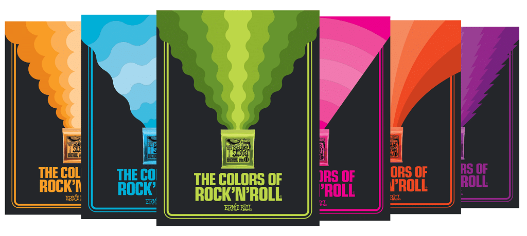 Ernie Ball Colors of Rock N Roll