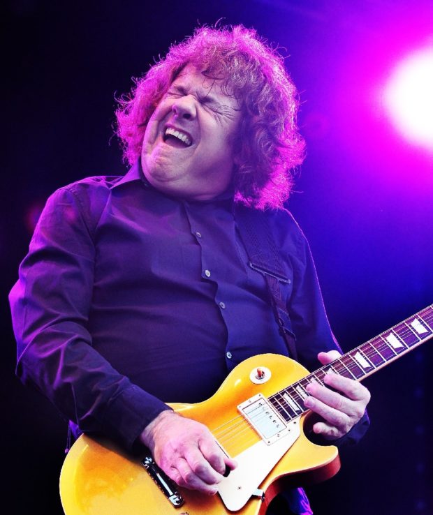 Gary Moore mit seiner Les Paul