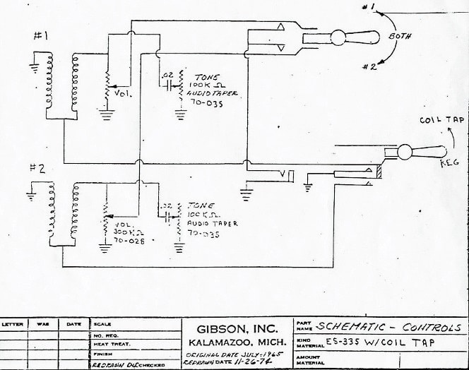 Gibson ES Schaltplan