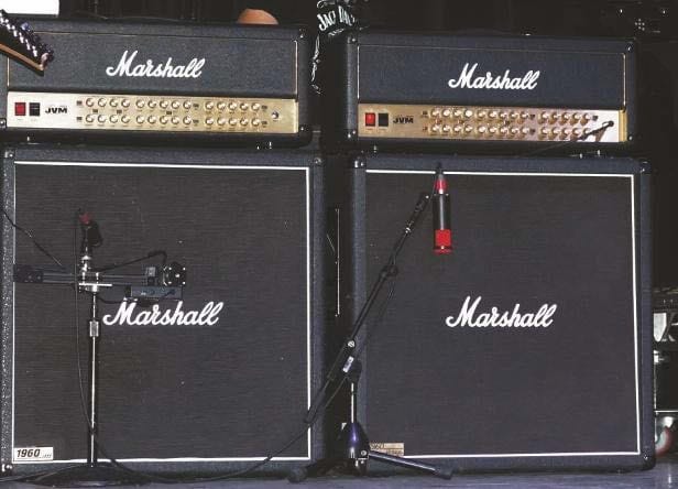 Marshall Joe-Satriani-Signature-Tops plus 4x12er-Boxen