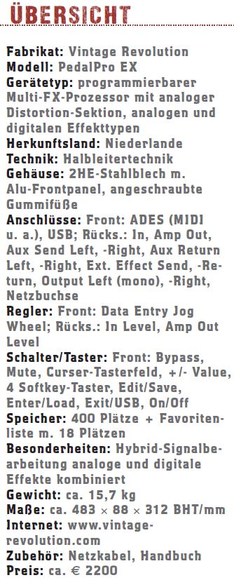 Vintage Revolution PedalPro EX