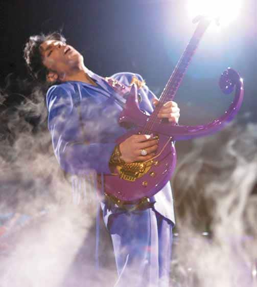 Prince mit Gitarre