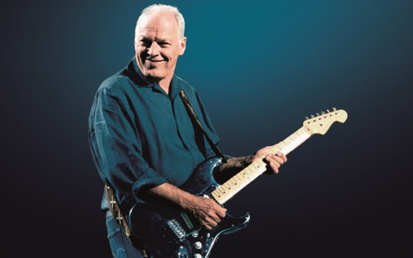 David Gilmour mit Gitarre