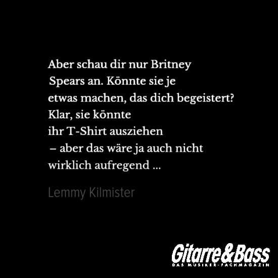 Lemmy Kilmisters Beste Zitate Aphorismen Gitarre Bass